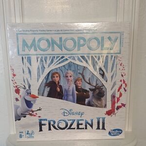 Disney Frozen II Monopoly Gameboard w/ Elsa, Anna, Olaf, Kristoff Family Game